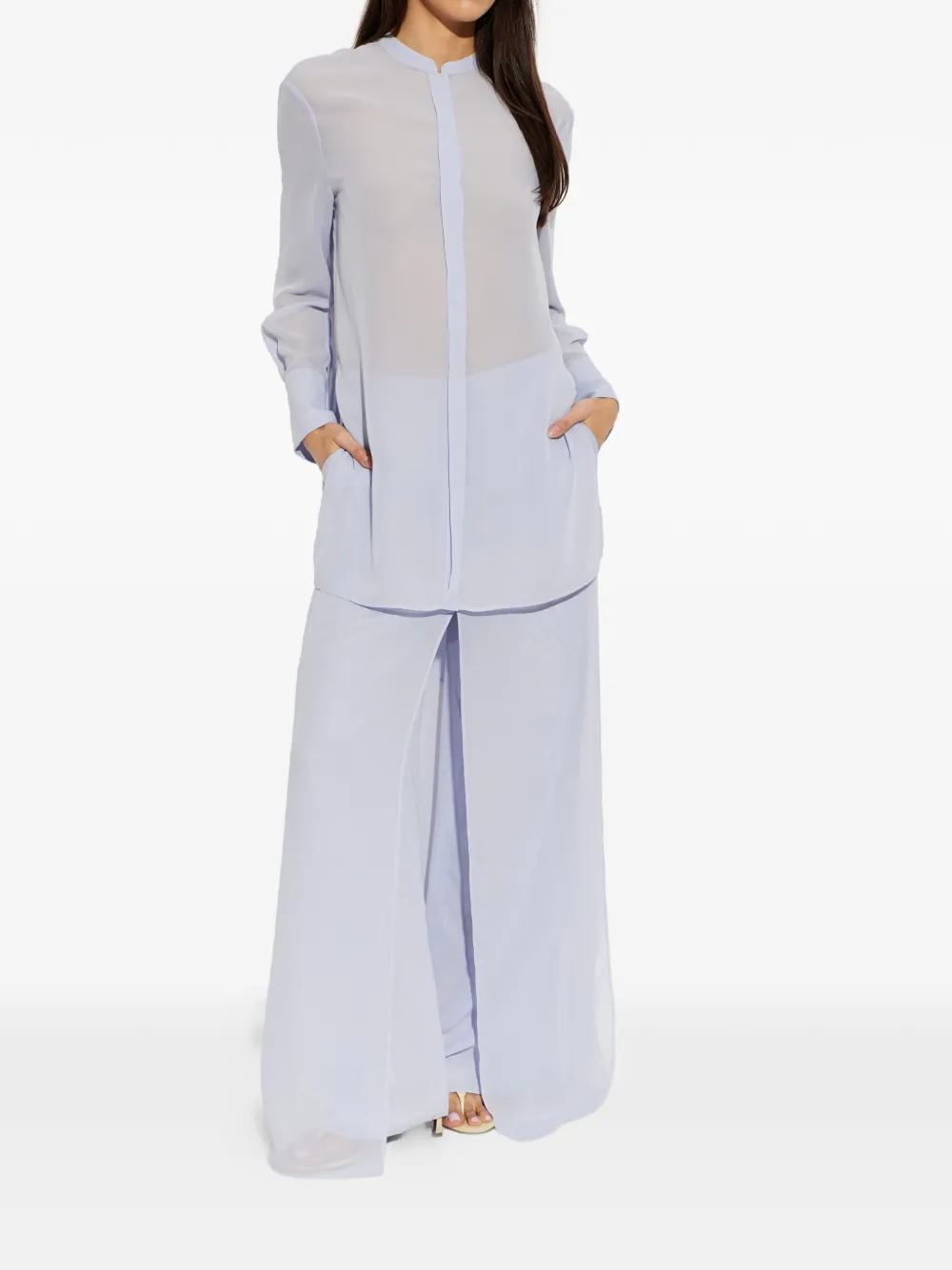 Emporio Armani Oversized blouse Paars