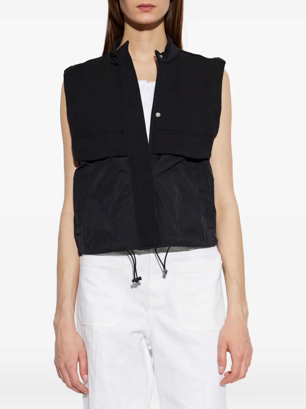 Emporio Armani Jack met afneembare mouwen en trekkoord Zwart