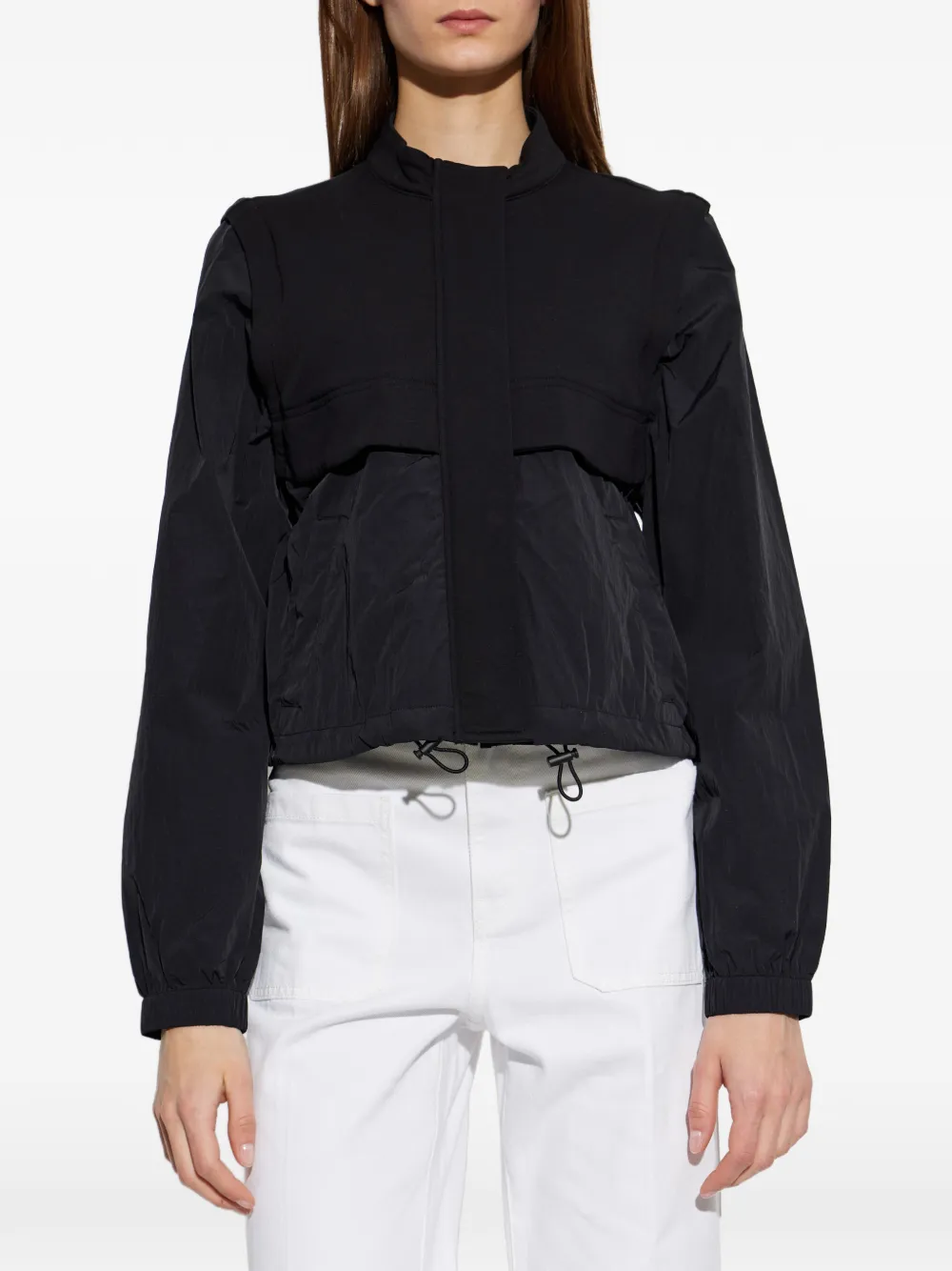 Emporio Armani Jack met afneembare mouwen en trekkoord Zwart