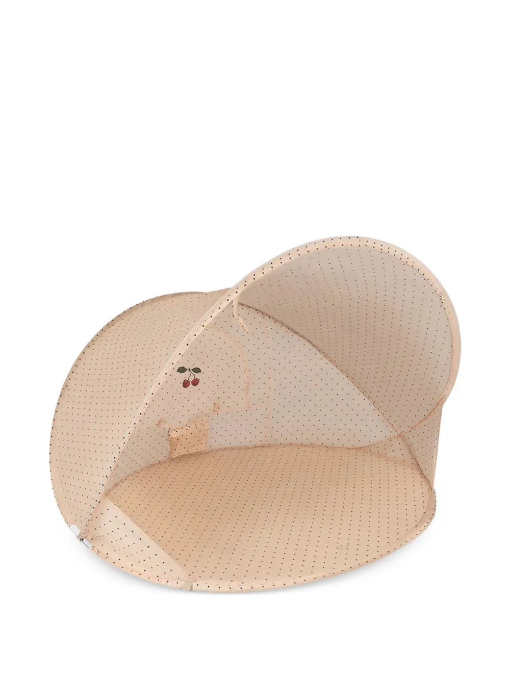 Konges Sløjd polka-dot cherry-print tent - Nude