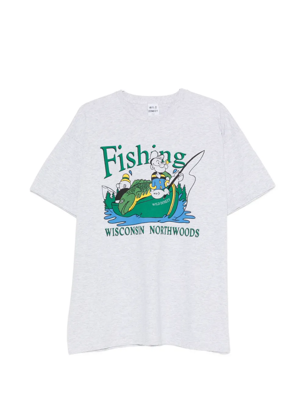 Wild Donkey 그래픽 프린트 티셔츠 | 그레이 | Image 1