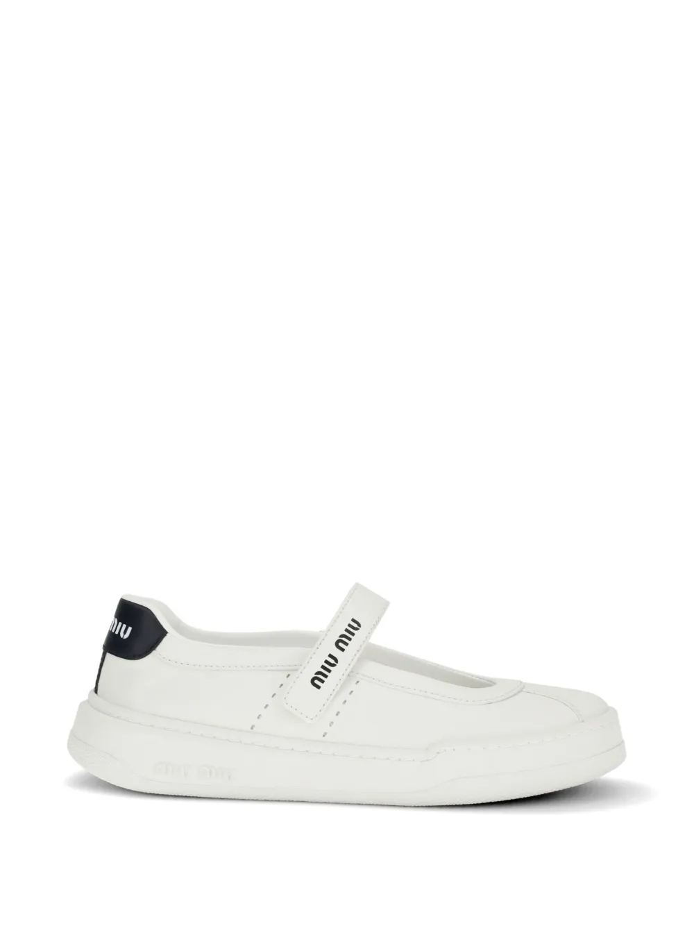 Miu Miu mary jane ballet flats - Bianco