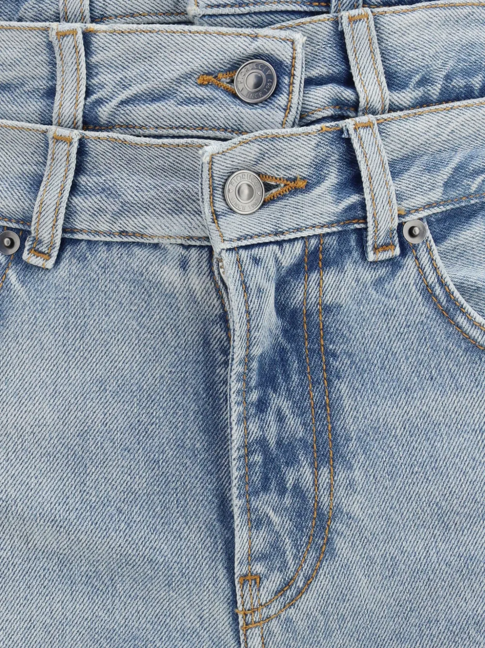 Fiorucci Flared jeans met drievoudige tailleband Blauw