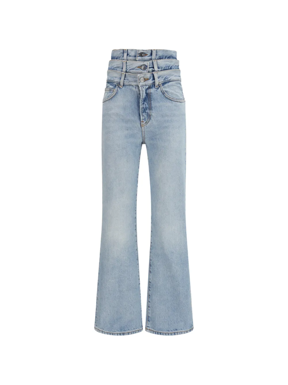 Fiorucci triple-waistband flared jeans - Blu