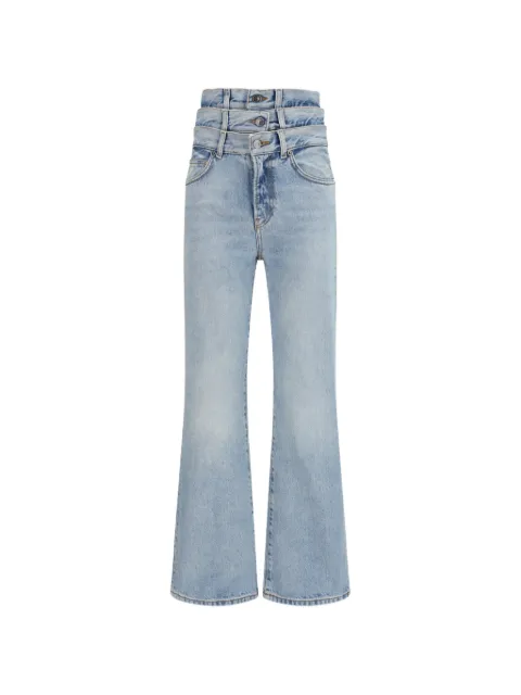 Fiorucci triple-waistband flared jeans