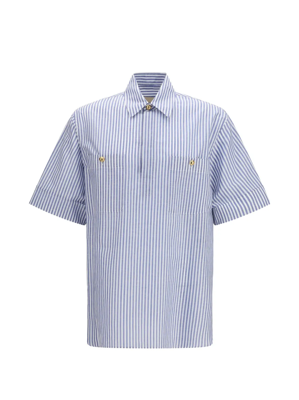 Valentino Garavani striped short-sleeve shirt - Blue