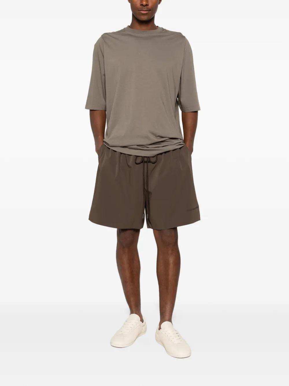 FEAR OF GOD ESSENTIALS Shorts met trekkoord Bruin