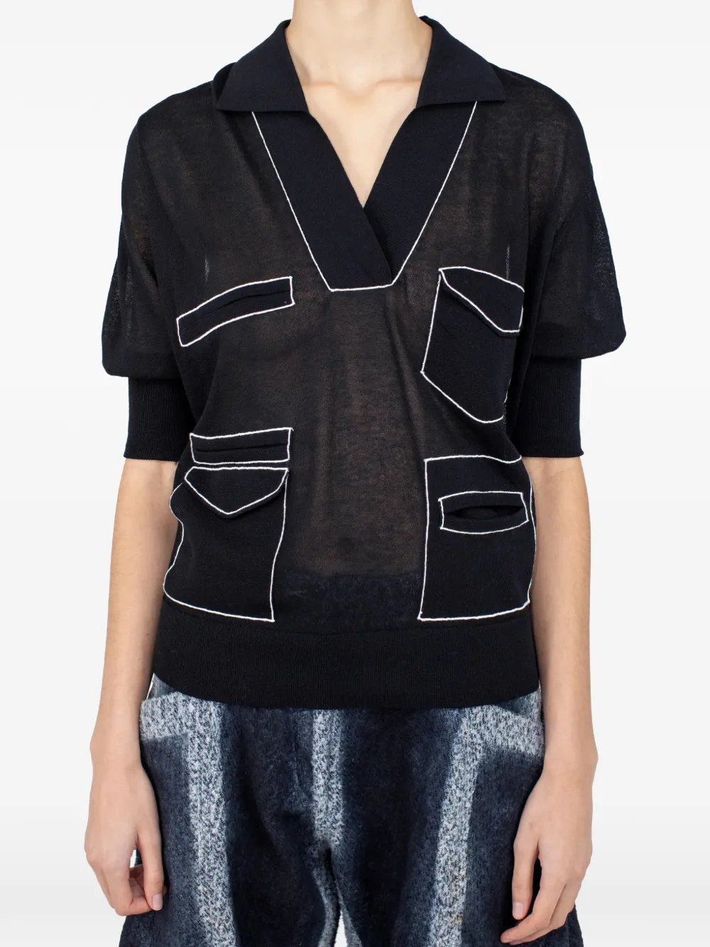 Kiko Kostadinov Kreiner polo shirt - Nero