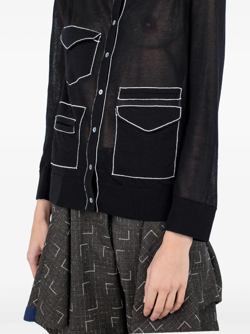 Kiko Kostadinov Kreiner cardigan - Nero