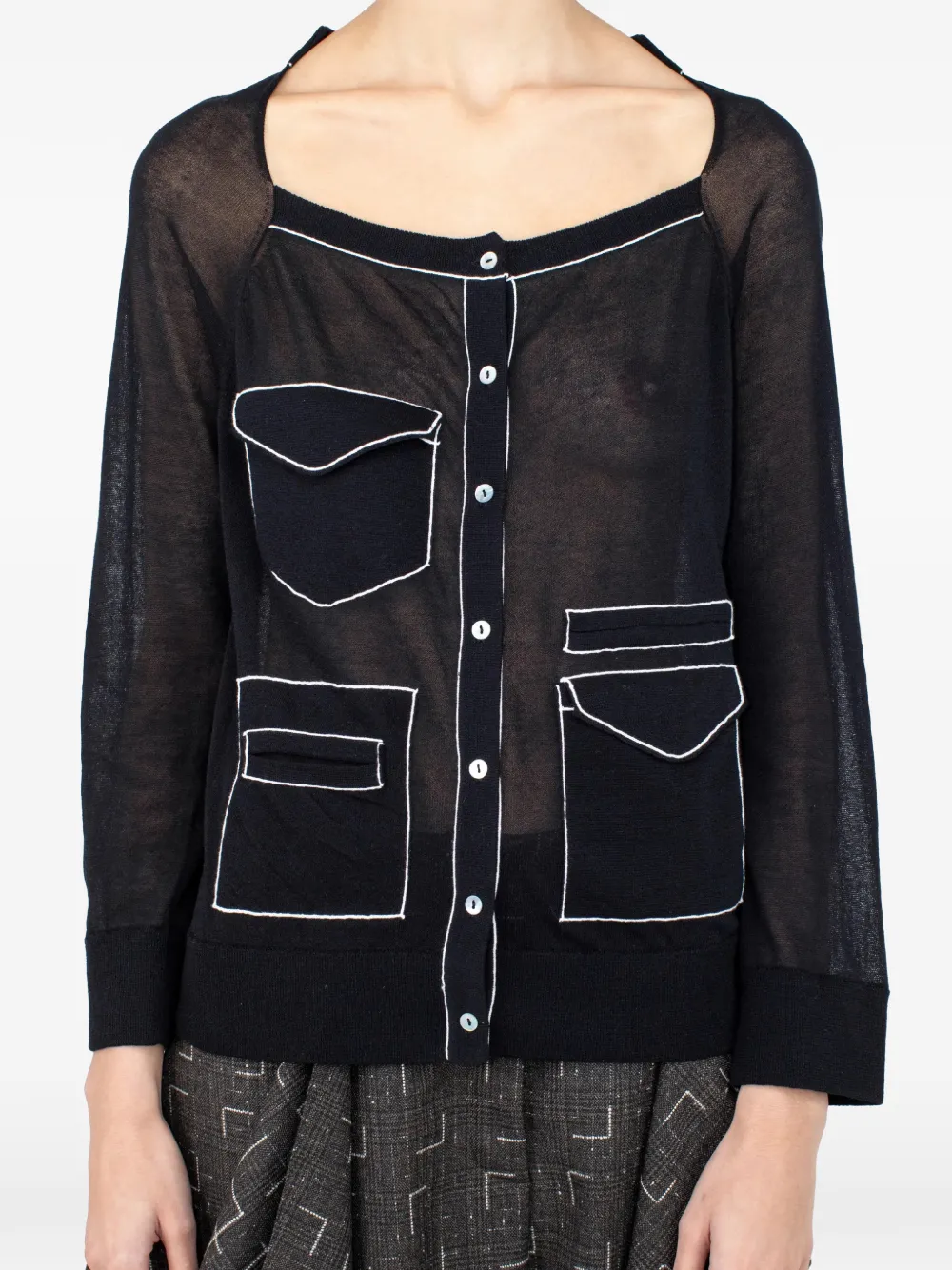 Kiko Kostadinov Kreiner cardigan - Nero