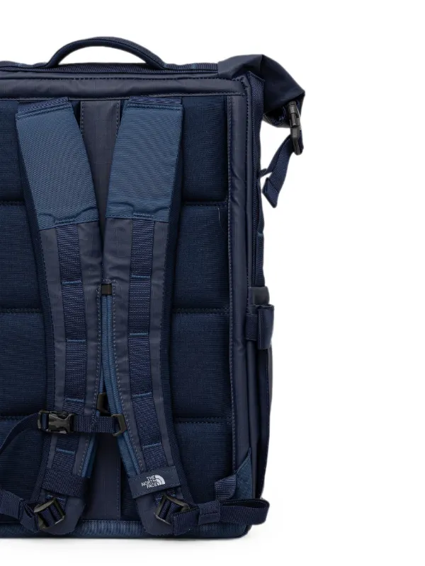 north face backpack roll top The Base Camp Voyager fully recycled Base Camp Voyager fabric Face Commuter Pack Roll North
