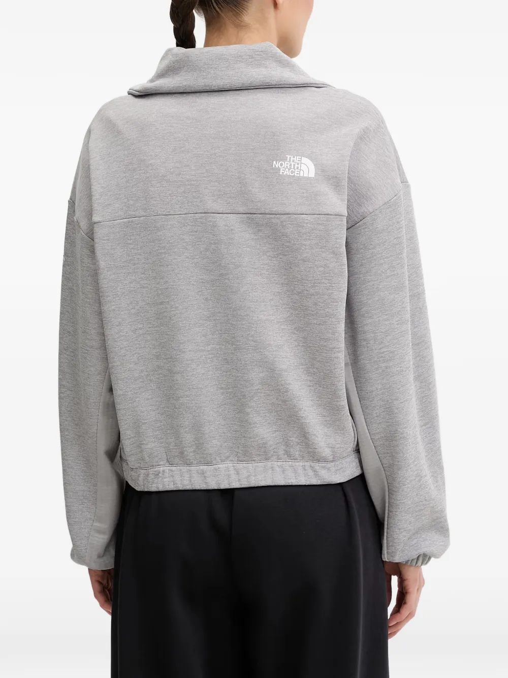 The North Face Mountain Athletics sweater met kwartrits Grijs
