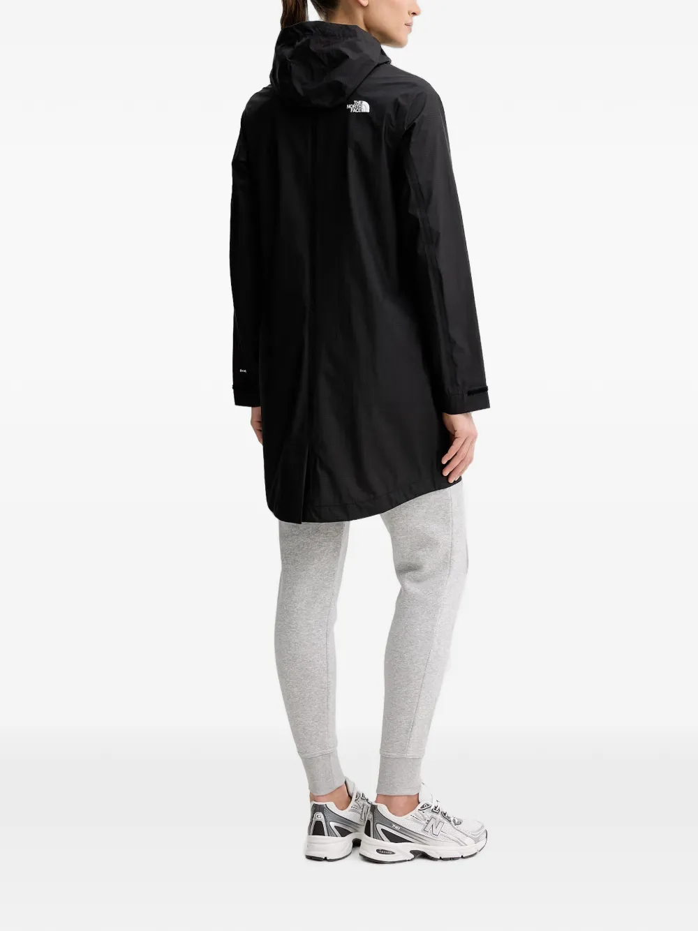 The North Face Ripstop opvouwbare parka met capuchon Zwart