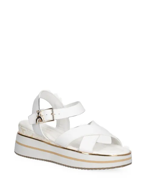 Patrizia Pepe girl platform crossover-strap sandals