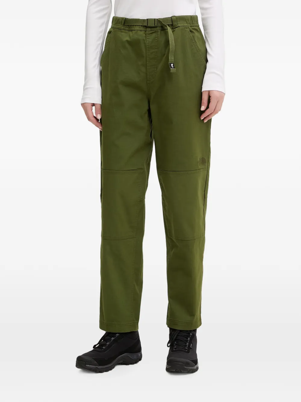 The North Face belted panelled trousers - Verde