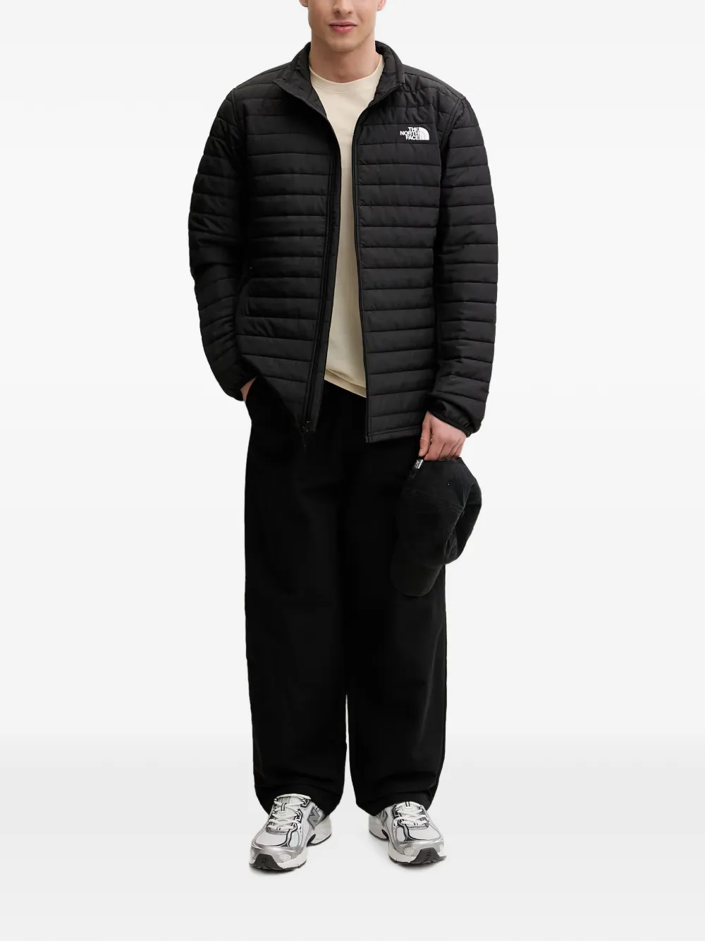 The North Face Canyonlands gewatteerd jack met logoprint Zwart