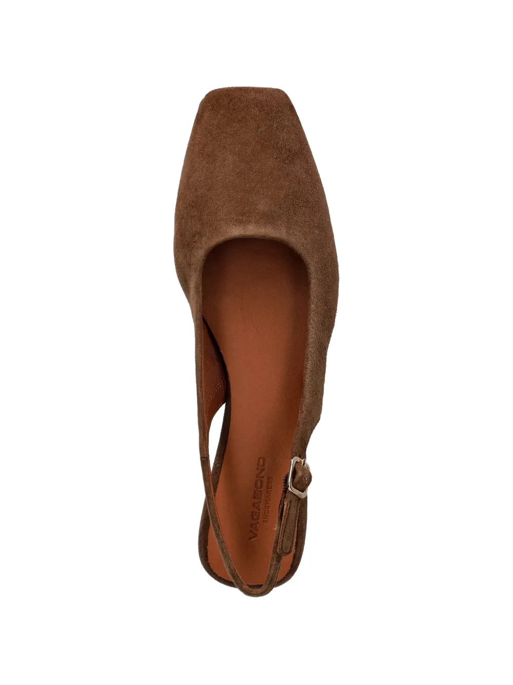 VAGABOND Delia square-toe slingback ballet flats Bruin