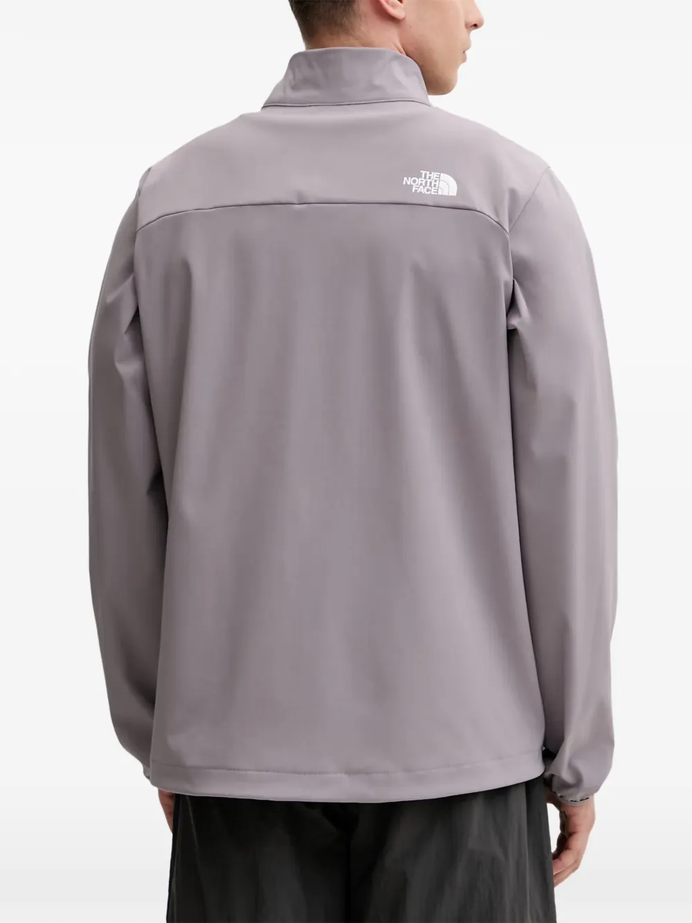 The North Face Nimble jack met logoprint en hoge hals Grijs