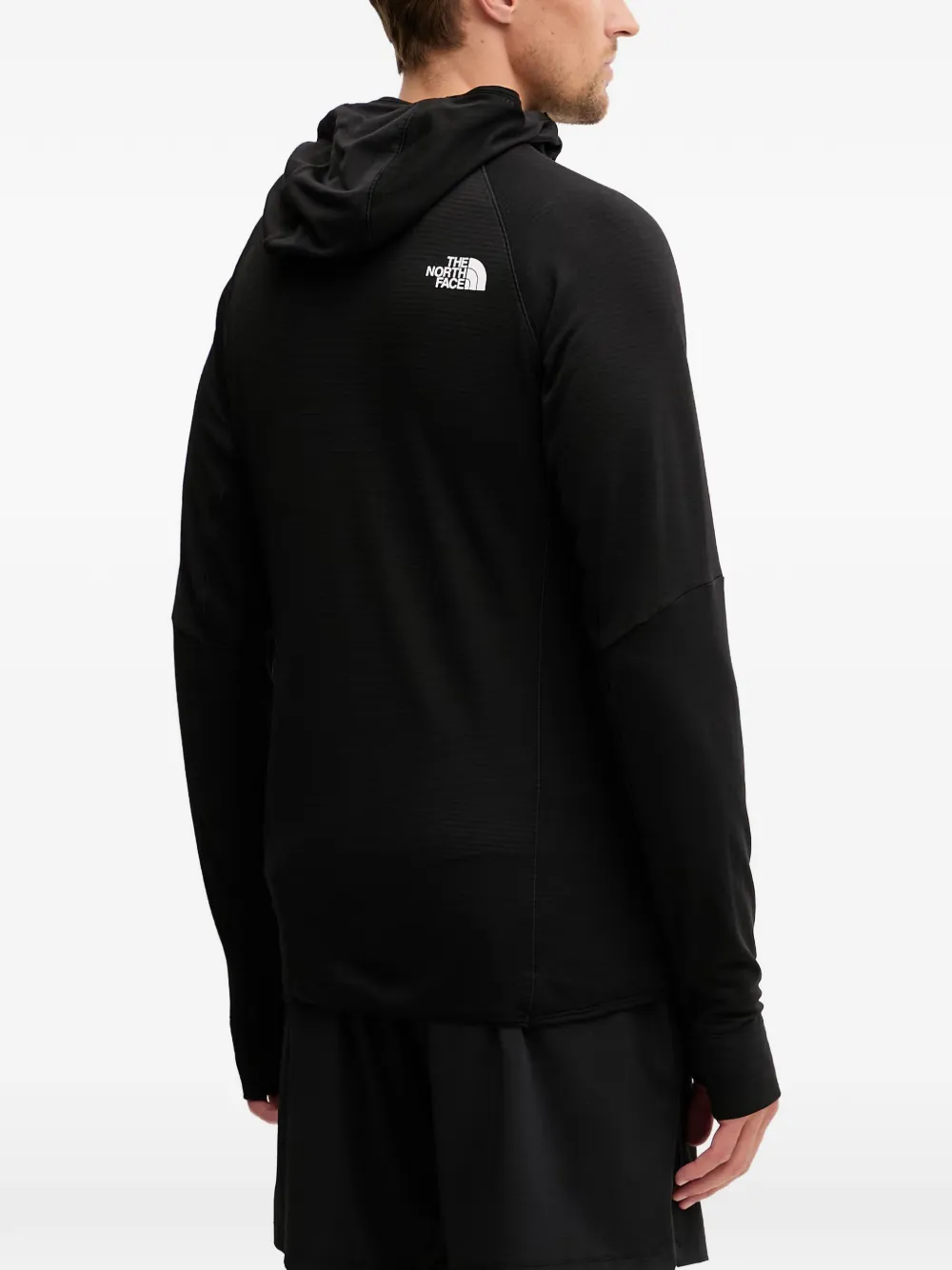 The North Face Bolt Polartec hoodie met rits en logoprint Zwart