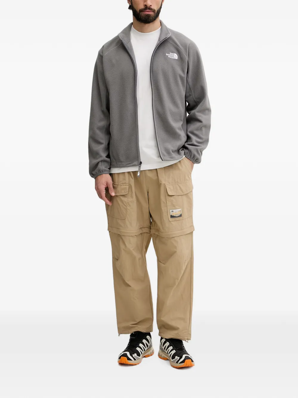 The North Face Oxara fleece sweater met rits Grijs