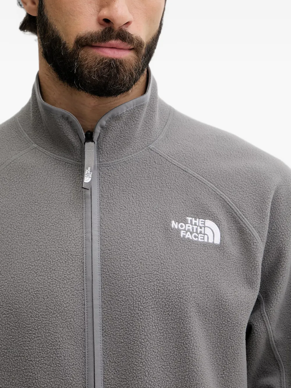 The North Face Oxara fleece sweater met rits Grijs