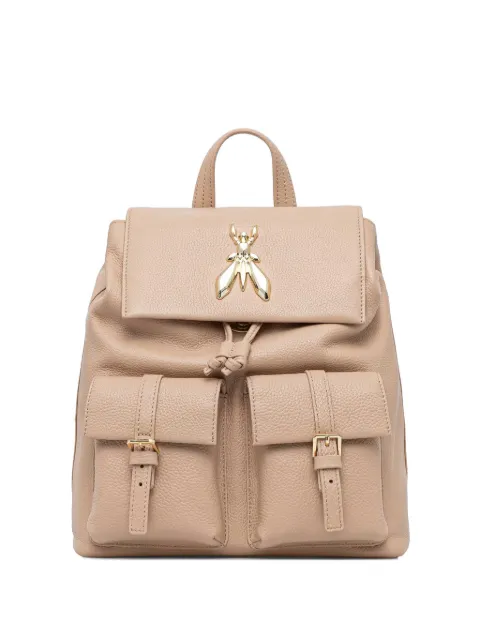 Patrizia Pepe mochila Fly de piel granulada