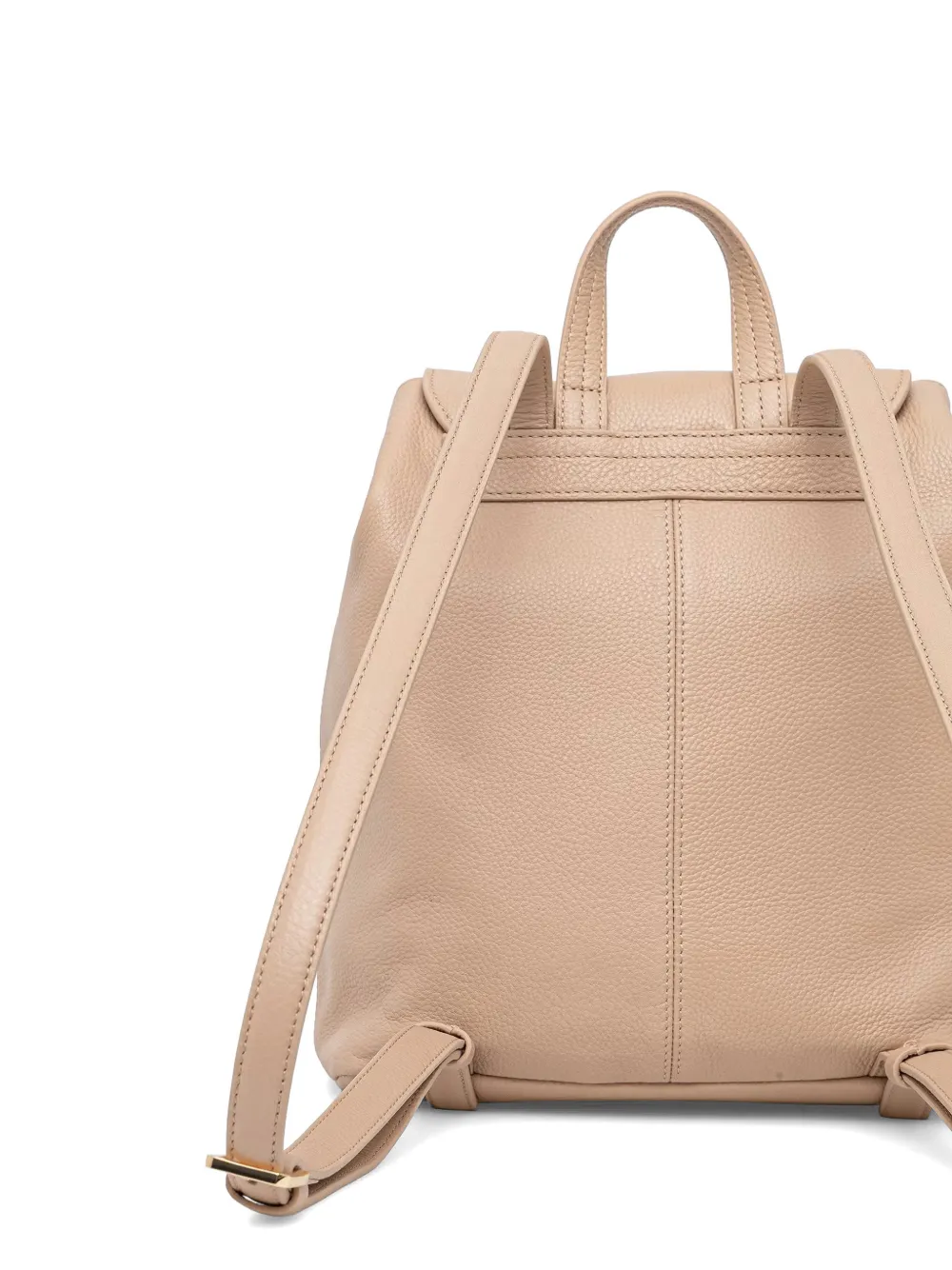 Patrizia Pepe Fly rugzak van bewerkt leer Beige