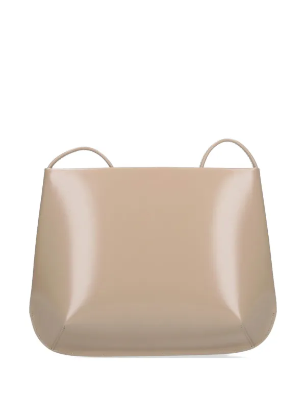 Fane Loge Leather Shoulder Bag in Neutrals
