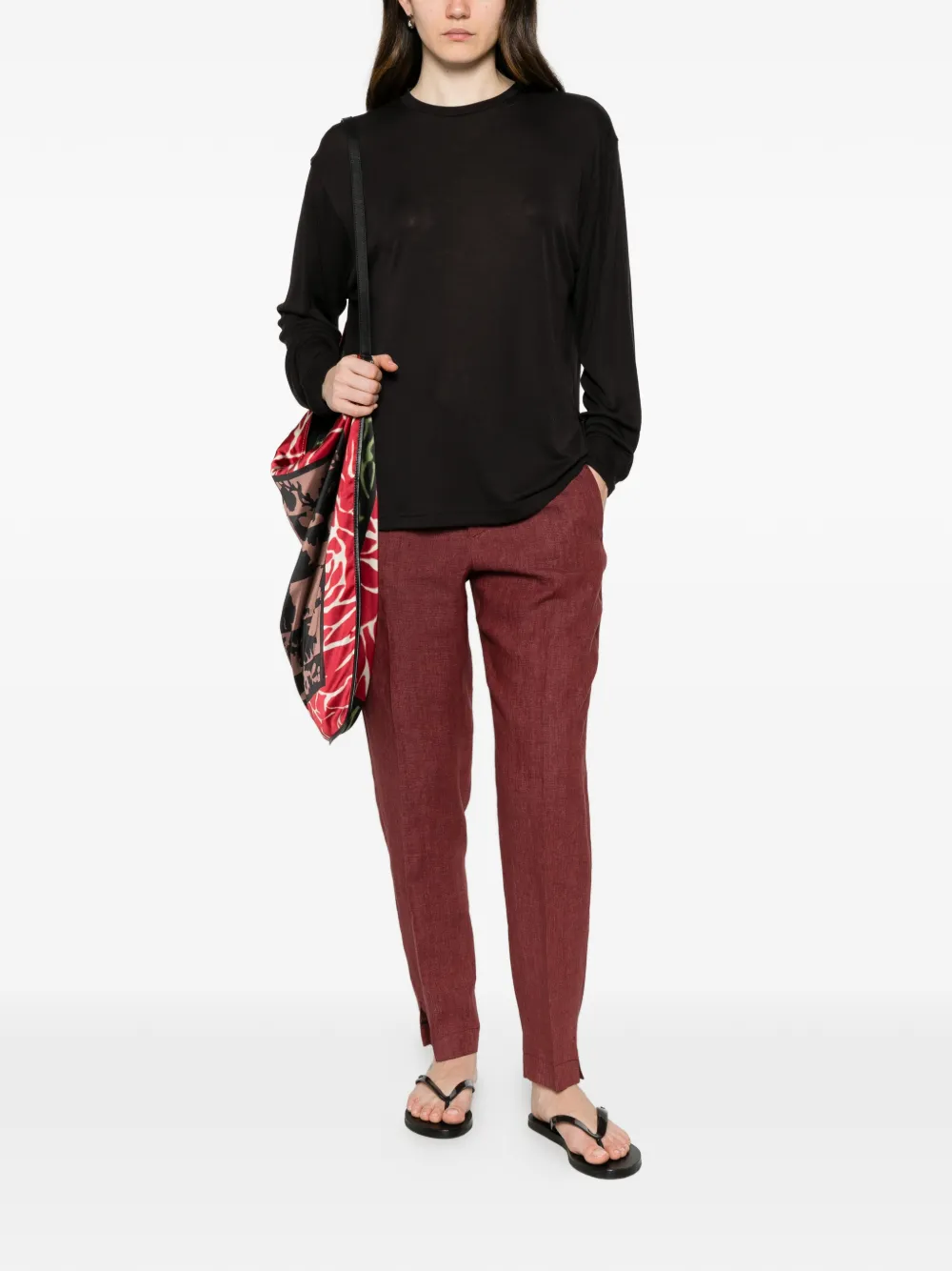  Studio Nicholson Jersey Con Cuello Redondo - Negro 