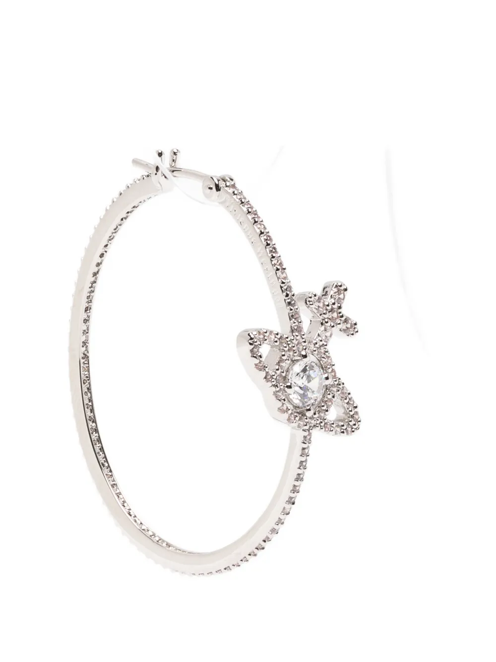 Vivienne Westwood Orb hoop earrings - Argento