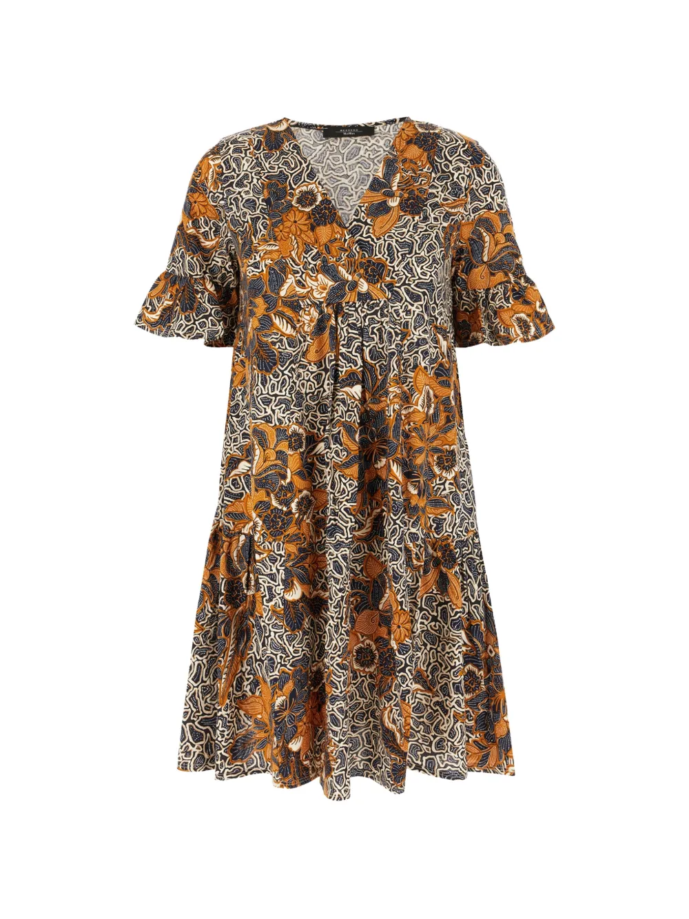 Weekend Max Mara floral-print tiered mini dress - Blu