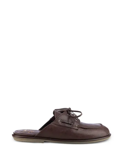 Officine Creative Love 106 lace-detail flat leather mules