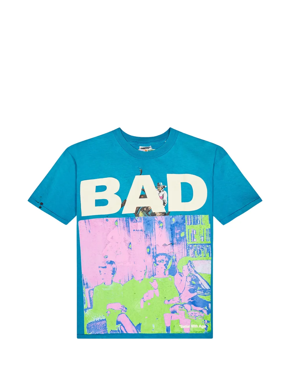 Better with Age Teal graphic t-shirt - Blau