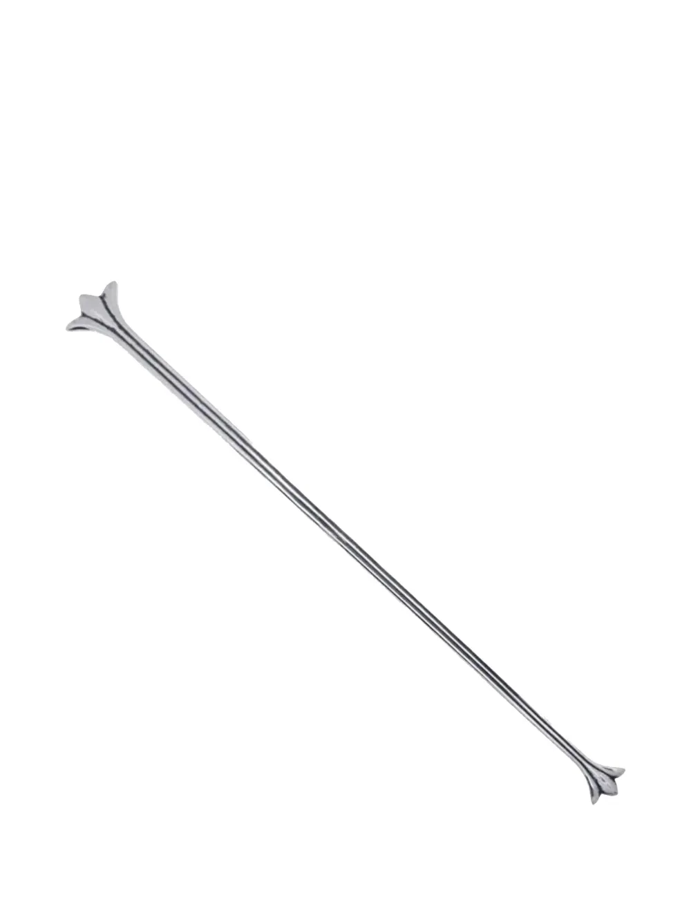 Chrome Hearts Swizzle engraved-logo stick - Silber