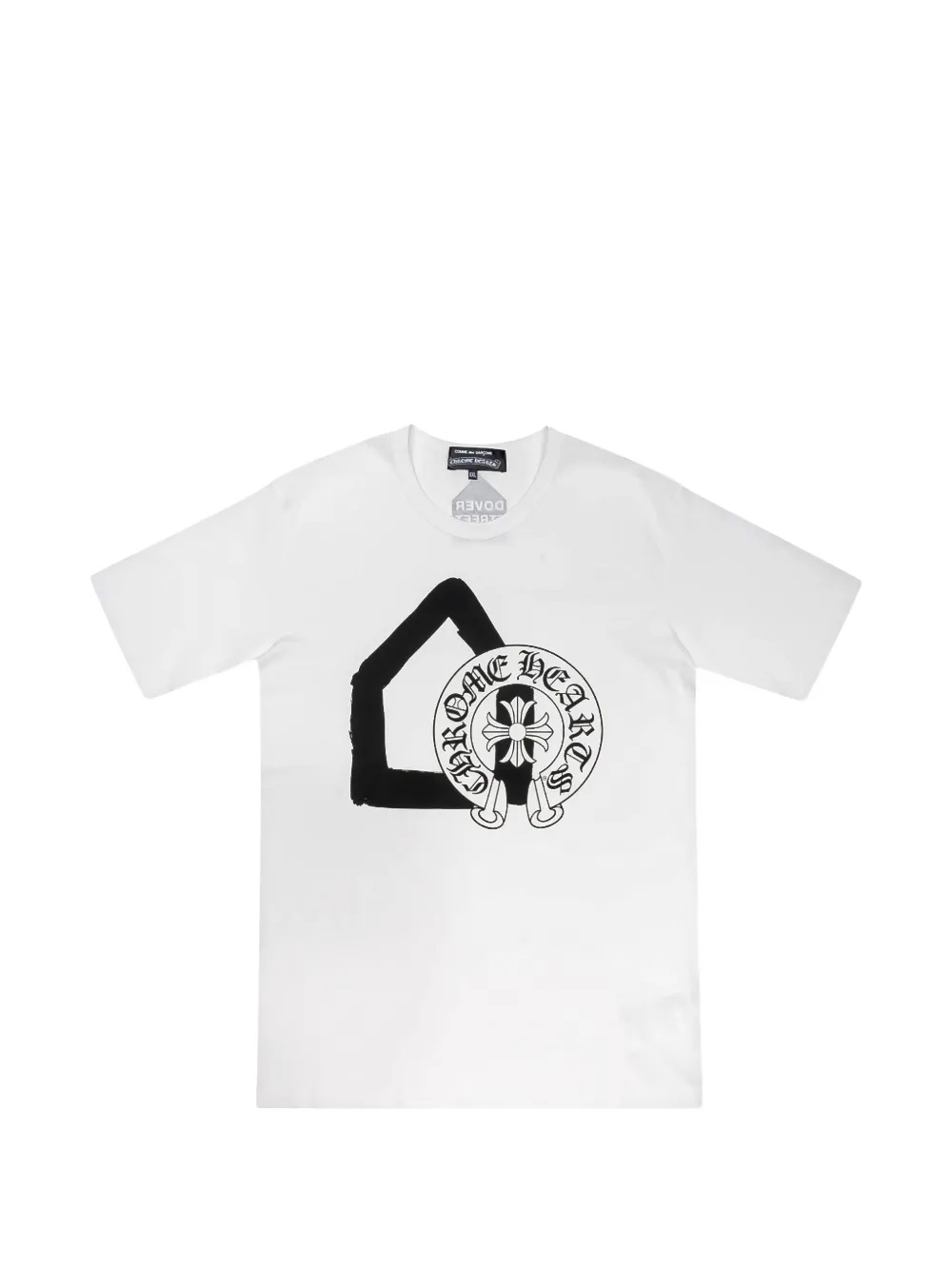 Chrome Hearts x Comme des Garçons x Dover Street Market logo-print T-shirt - Weiß