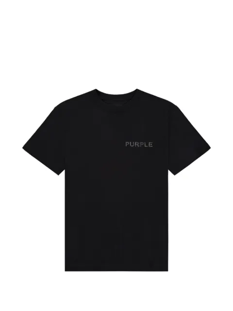 Purple Brand logo-studded T-shirt