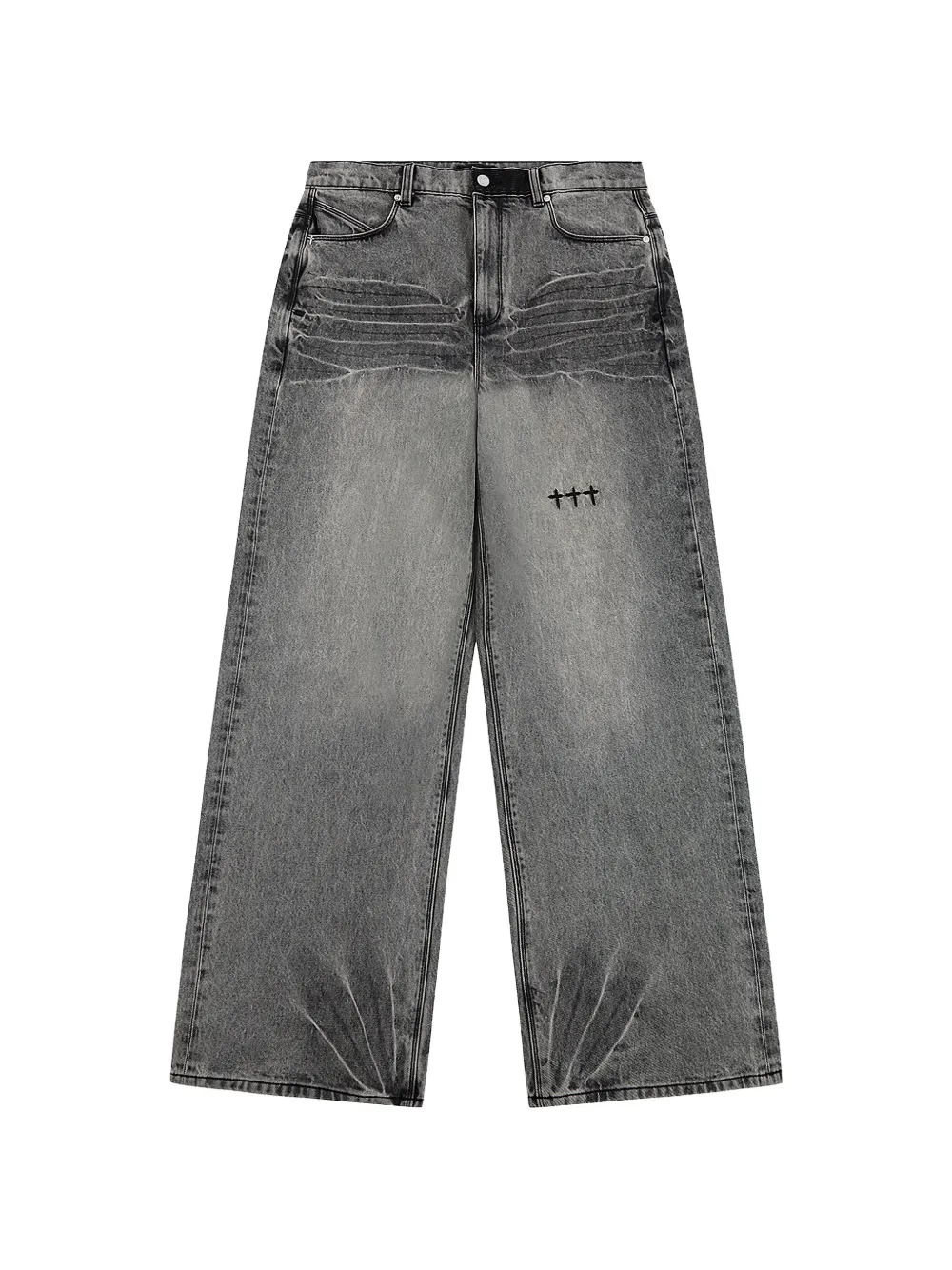 RTA Franco wide-leg jeans - Grigio