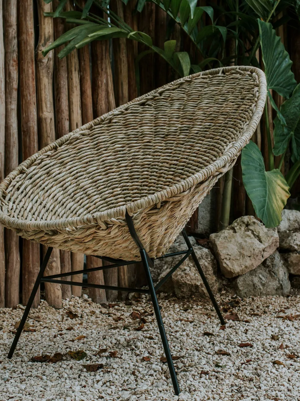  Acapulco Design Sedia Acapulco Palma - Toni Neutri 