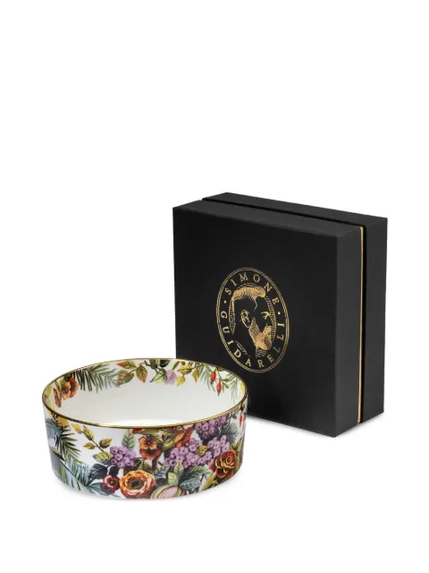 Simone Guidarelli Home Jungle monkey floral porcelain salad bowl