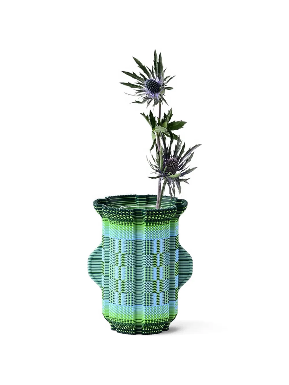 Wontek no.1 Ancient Aliens geometric-pattern vase - Grün