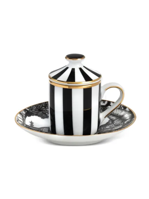 Simone Guidarelli Home Sunset Safari striped espresso cup set