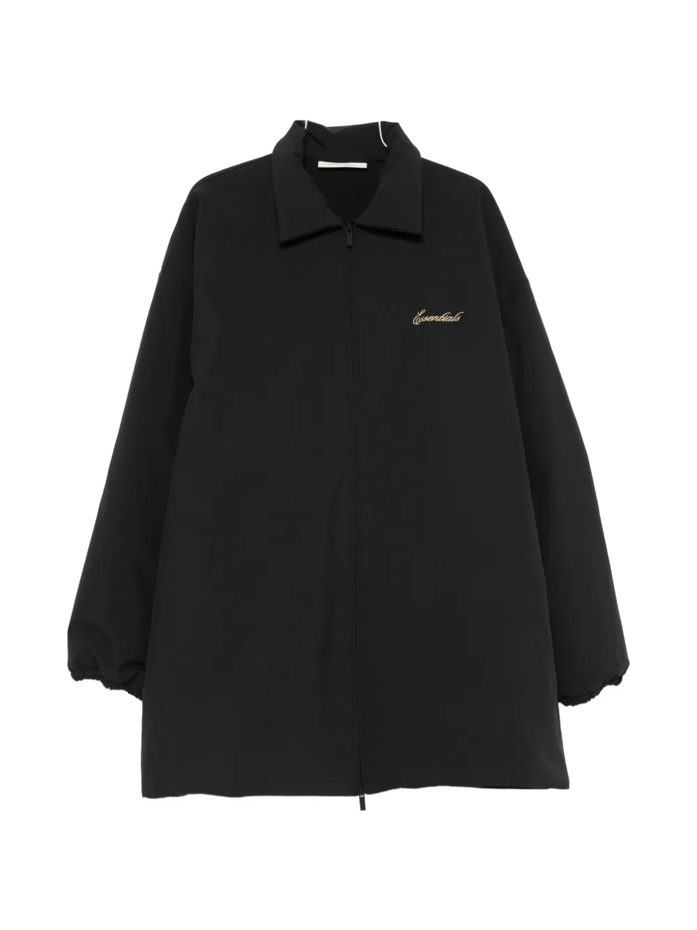 FEAR OF GOD ESSENTIALS logo-embroidered coat - Nero