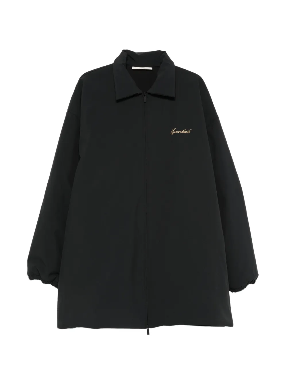 FEAR OF GOD ESSENTIALS logo-embroidered coat - Nero