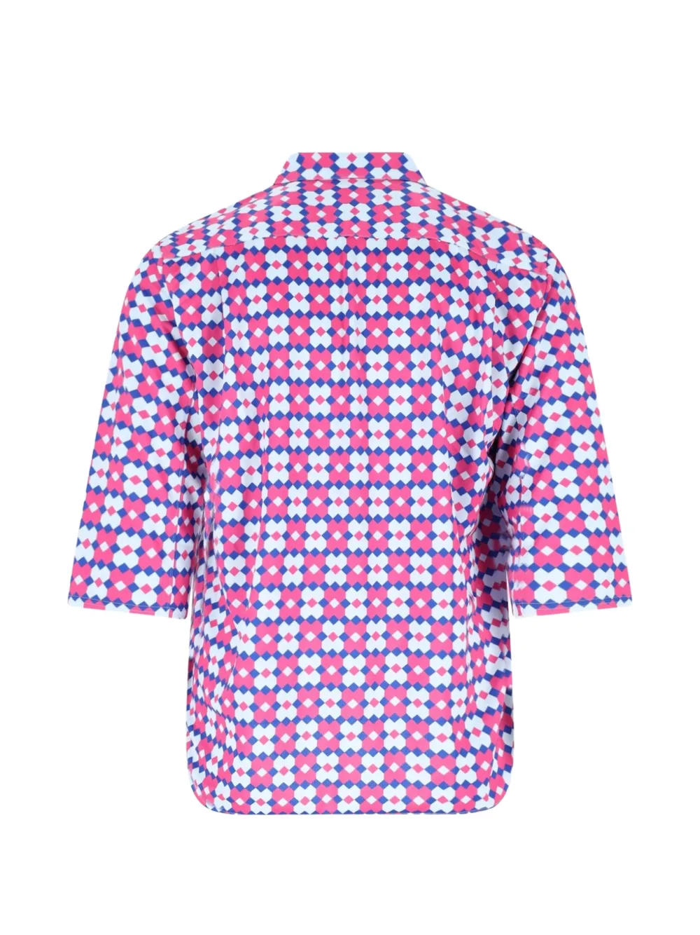Comme des Garçons Homme Plus Overhemd met geometrische print Roze