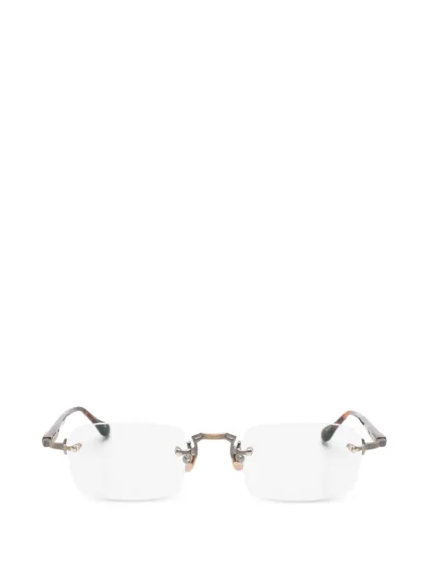 Matsuda rimless rectangle-frame glasses