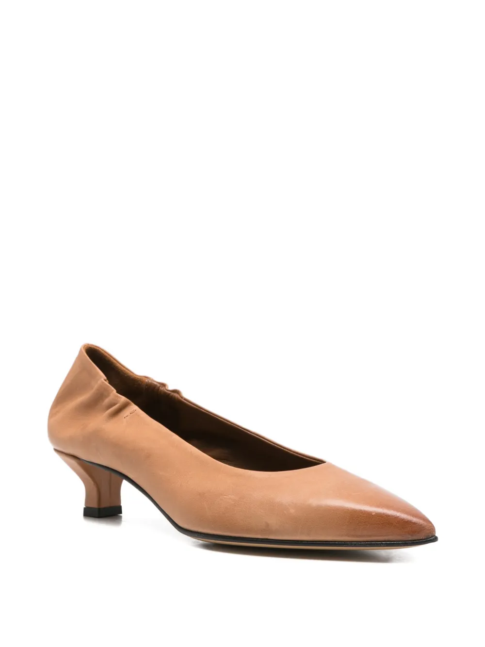Pomme D´Or pointed-toe leather pumps Beige
