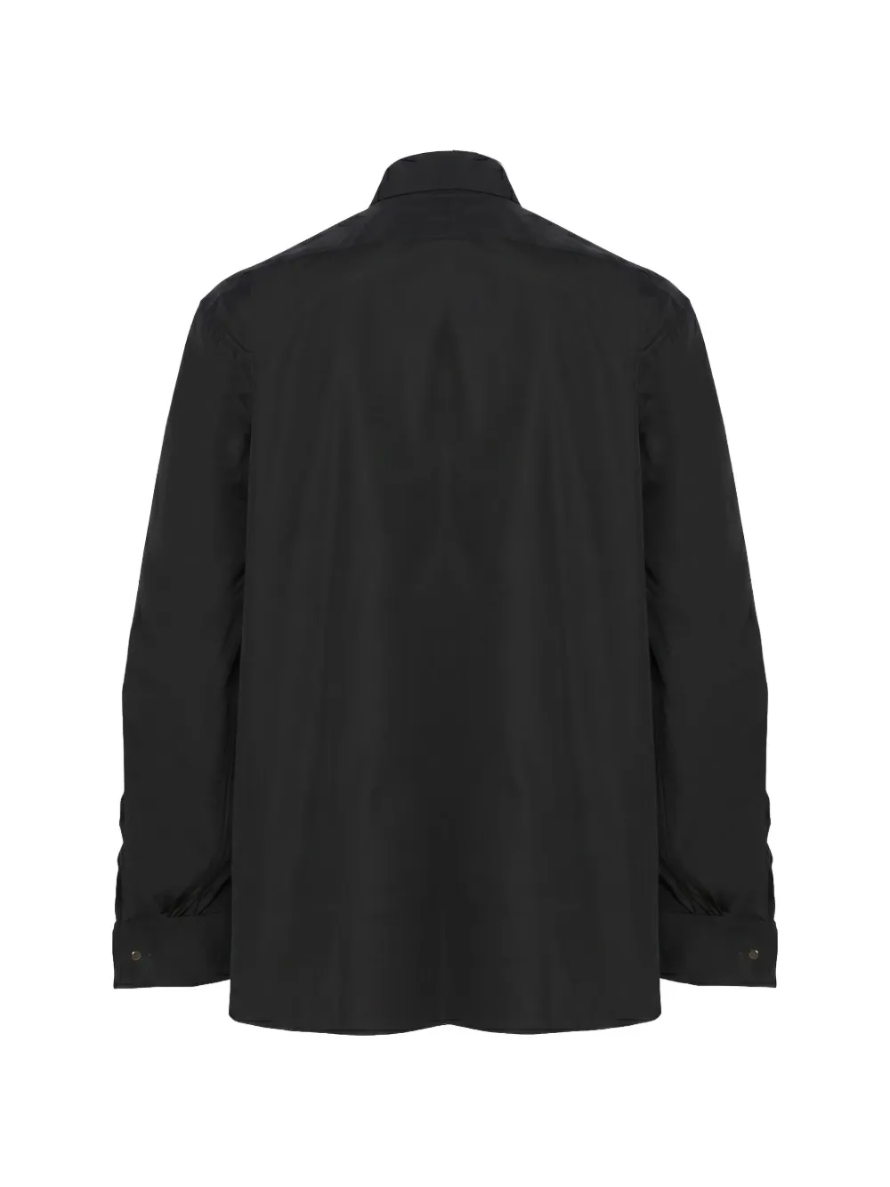 TOM FORD Overhemd met geplooide bies Zwart