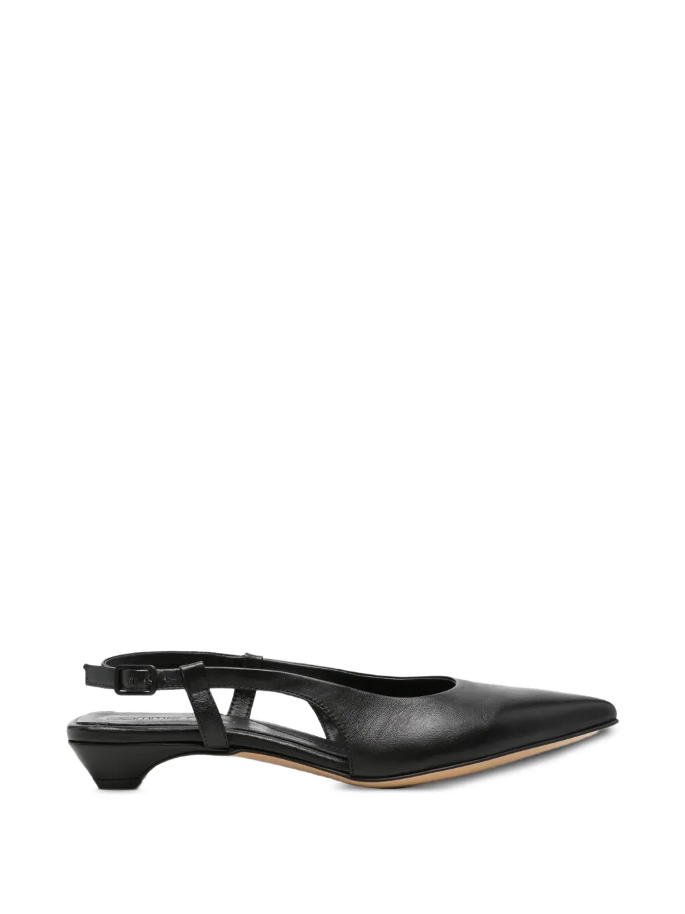 Pomme D´Or pointed-toe slingback pumps Zwart