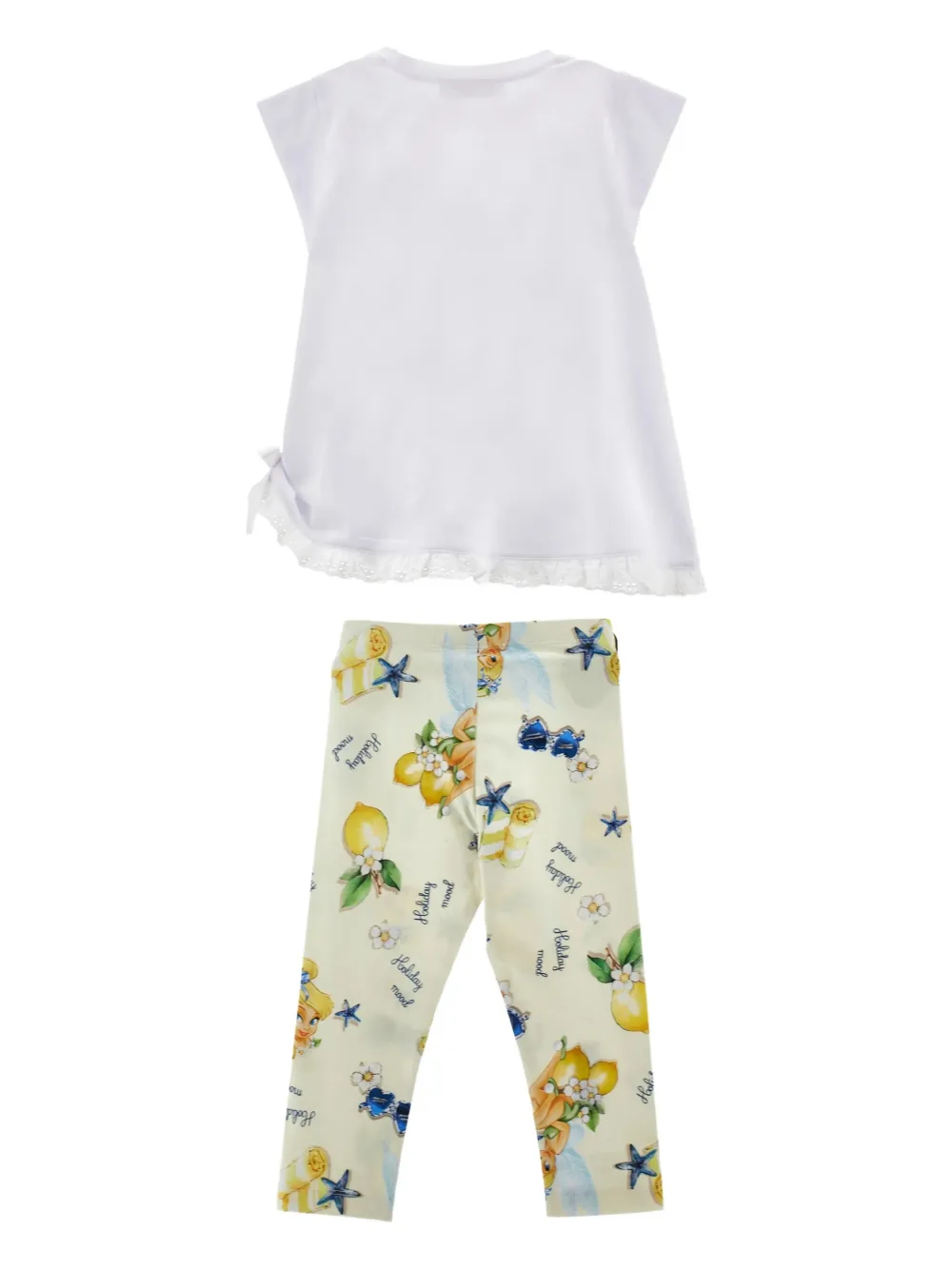 Monnalisa Tinker Bell Maxi T-shirt en legging (set van twee) Wit
