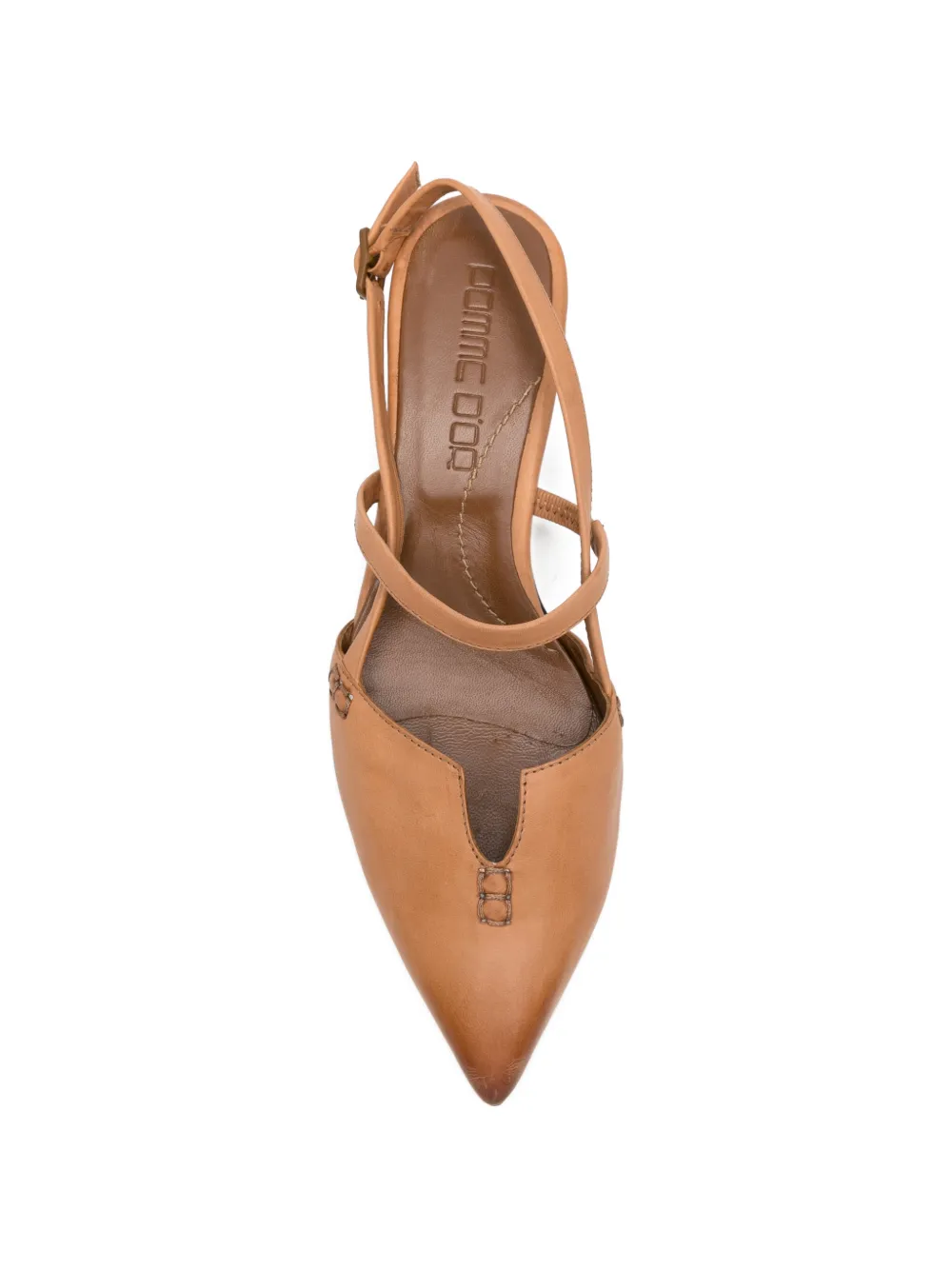 Pomme D´Or pointed-toe slingback pumps Bruin